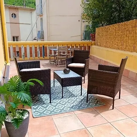 Apartman 9, 2eme Etage, Magnifique T2 D'environ 45m2, Climatise Avec Large Terrasse Plein Sud Amélie-les-Bains-Palalda